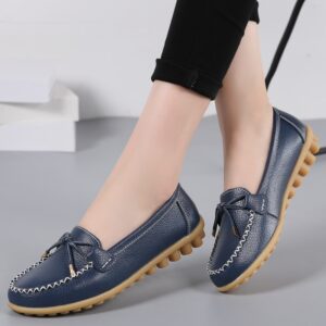 New Woman Flats Shoes Ballet Flat Sneakers Genuine Leather Spring Soft Moccasins Ladies Boat Ballerina Espadrilles Creepers