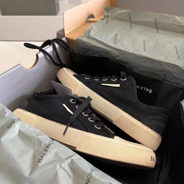 Balenciaga Paris Low Top Sneaker In Black - Image 6