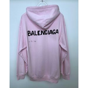 Balenciaga Pink Oversized Hoodie