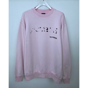 Balenciaga Pink Oversized Sweatshirt