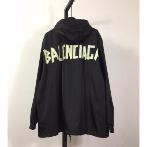 Balenciaga Tape Type Ripped Pocket Hooded Jacket