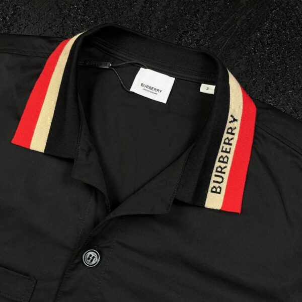 Burberry Logo-trim Short-sleeve Cotton Shirt - Image 10