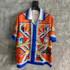 Casablanca L'Arbre De Vie Printed Short-sleeved Shirt