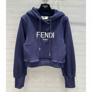 Fendi Blue Jersey Sweatshirt