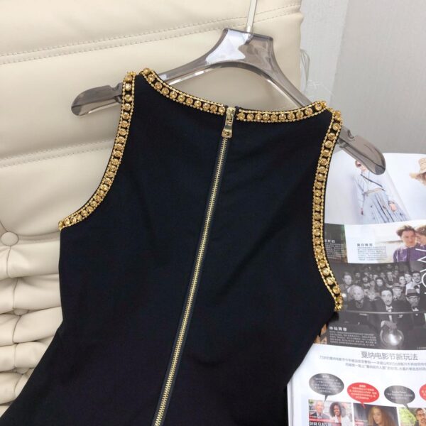 Balmain Grain De Poudre Embroidered Dress - Image 11
