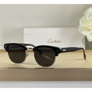 Cartier D-Frame Tortoiseshell Acetate Sunglasses CT0366