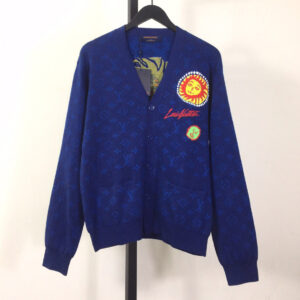 Louis Vuitton LV x YK Monogram Faces Knitted Cardigan 1AB75S