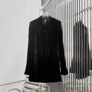 Saint Laurent Dress In Matte Velvet