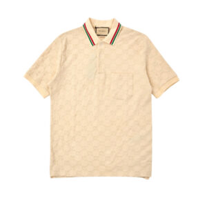 Gucci Cotton Piquet Polo With GG