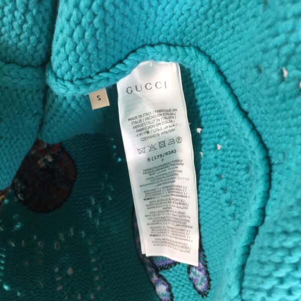 Gucci Knit Cotton Jumper With Animal Embroidery - Image 5