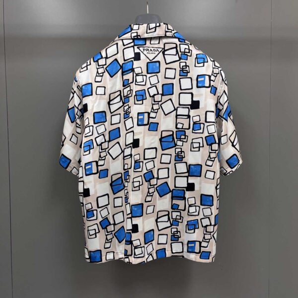 Prada Short-sleeved Silk Twill Shirt - Image 2