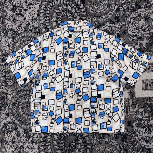 Prada Short-sleeved Silk Twill Shirt - Image 4