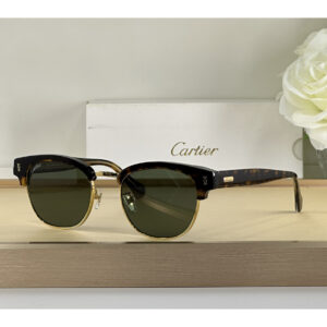 Cartier D-Frame Tortoiseshell Acetate Sunglasses CT0366