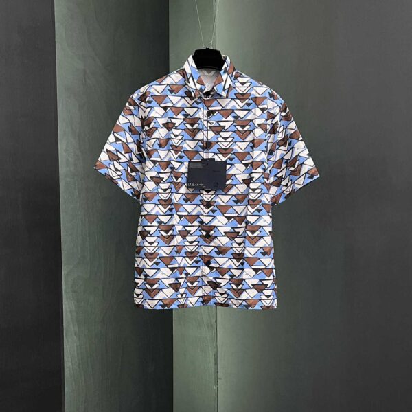 Prada Short-sleeved Cotton Shirt